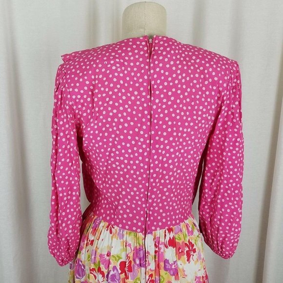Vintage 70s Jane Schaffhausen Belle France Provençal Print Souleiado Dress 8 - Picture 6 of 10